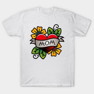 Mom Heart Tattoo T-Shirt